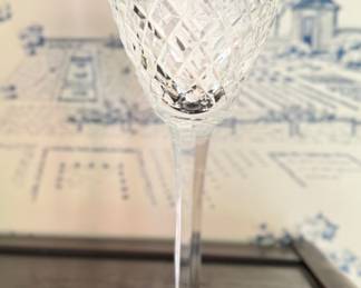 Waterford Lismore Crystal Stems: 15 Water, 13 Wine
and 2 Snifters. Photo 1 of 2.