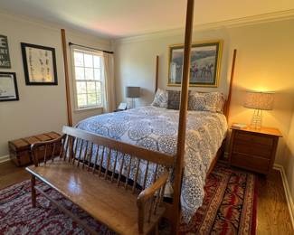 Vintage 4-Poster Queen Bed Frame. Photo 1 of 2.