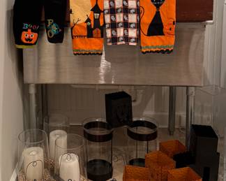 Halloween Decorations and Votives.