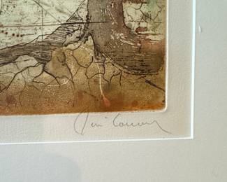 "Par Les Volets Entrouverts," Rene Carcan. Aquatint Eating #54/99. Photo 2 of 4.