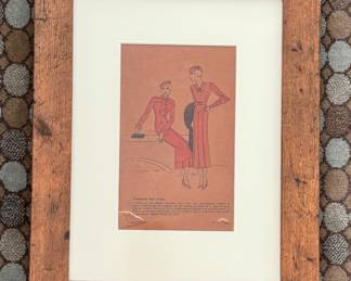 Fashion Plates: 3 Available. Each Measures 14" x 17". Photo 2 of 3.