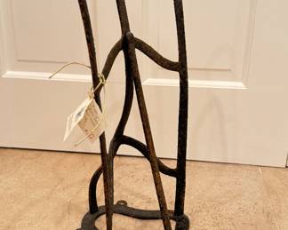 Antique Cast Iron English Saddle Rack.
