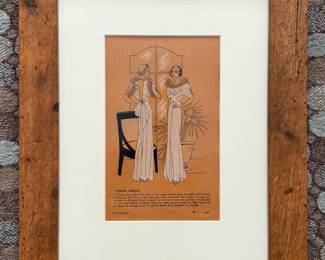 Fashion Plates: 3 Available. Each Measures 14" x 17". Photo 1 of 3.