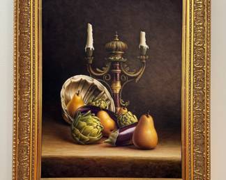 Still Life. Oil on Canvas. Gregory Peters. Signed By Artist. Photo 1 of 2.