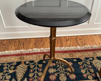 Granite Top Martini Table. Measures 23" H x 16" D. Photo 1 of 2.