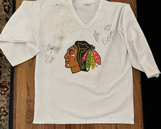 Autographed Blackhawks Unofficial "Jersey."