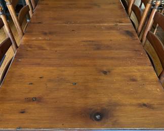 Pine Farm Table. Measures 78" W x 34" D x 30" H. Photo 2 of 2.