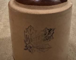 Vintage Western Stoneware Crock Jug. Photo 1 of 2.
