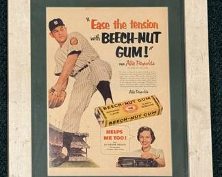 Vintage Beech Nut Gum Advertisement.