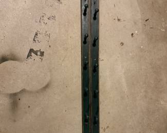 Pair of Wall Mount 5-Peg Coat / Hat Hooks.