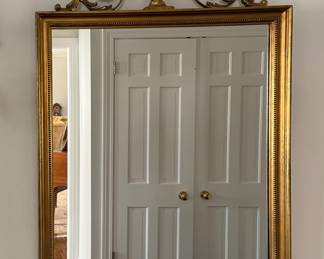 Vintage Gilt Mirror Sourced From Vintage Pine. Measures 24" W x 45" H.