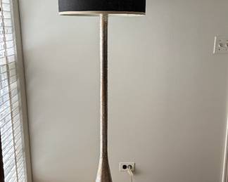 Stamped Metal Floor Lamp with Tulip Base. Photo 1 of 2.