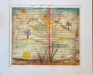 "Par Les Volets Entrouverts," Rene Carcan. Aquatint Eating #54/99. Photo 1 of 4.