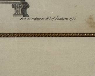 Antique Etching, "Chest of Drawers." Photo 2 of 2.