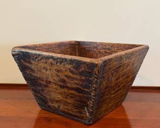 Antique Wood Bowl.