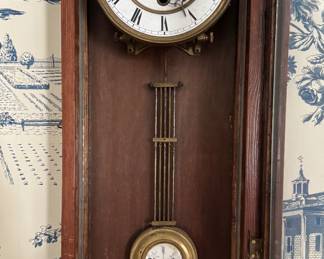 Antique Wall Mounted Clock. Photo 4 of 4.