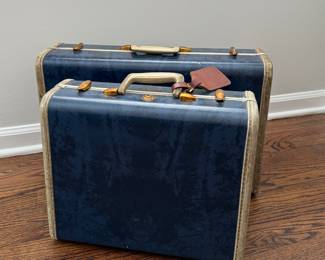 Vintage Set of American Airlines Flight Attendant Samsonite Luggage. Photo 1 of 3.