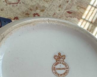 John Maddock & Sons Royal Vitreous England White Pitcher. Photo 2 of 2.