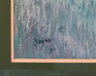 "Horse Racing - The Training," Framed Edgar Degas Poster of Race Horses. Photo 2 of 2.