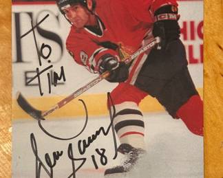 Blackhawks Denis Savard Signature.