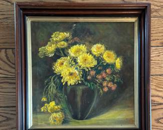 Floral Still Life. Some Damage. Photo 1 of 2.