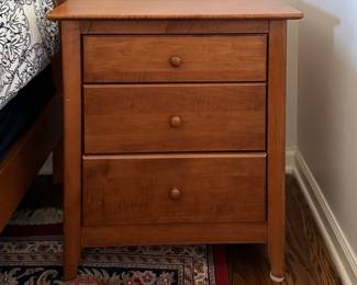 Pair of 3-Drawer Bedside Tables. Each Measures 26"W x 20" D x 28" H. Photo 1 of 2.