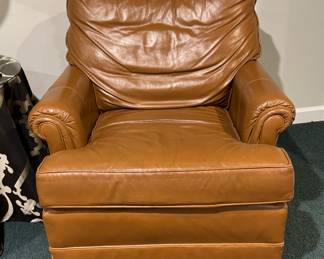 Ethan Allen Leather Club Chair - 2 Available. Matching Ottoman Available, Too.