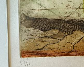 "Par Les Volets Entrouverts," Rene Carcan. Aquatint Eating #54/99. Photo 4 of 4.