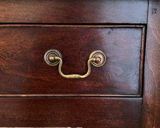 Custom-Made English Reproduction Cherry Three-Drawer Server / Buffet / Console. Measures 72" x 18" D x 32.5" H. Photo 4 of 4.