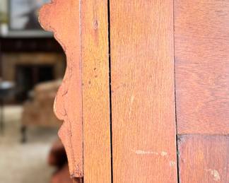 Antique Glass Front Two Door Cabinet. Measures 36" W x 15" D x 56" H. Photo 2 of 4.