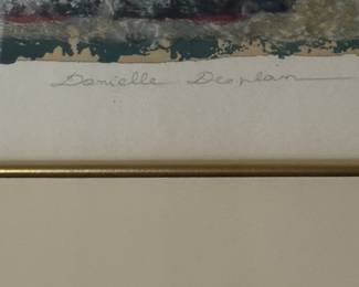 "La Fontaine Aux Ouiseaux" Danielle Desplan Signed and Numbered Print 10/25. Photo 2 of 4.