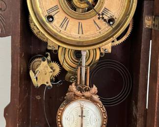 Early 1900s 8-Day Mantle Clock. Photo 2 of 4.