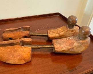 Vintage Spring Loaded Shoe Trees.