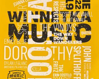 June 21-22, 2019 Signed & Numbered Winnetka Music Festival Poster.