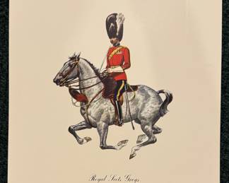 Set of 12 Dewar's White Label Scotch Lithographs: Regimental Series of Scotch Officers. Photo 9 of 12.