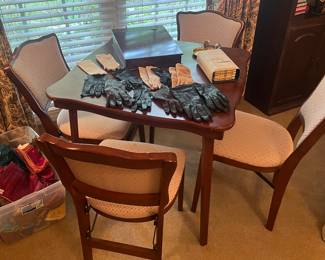 Great folding card table and chairs