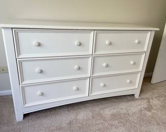 Lea White 6 Drawer Dresser, 54"W x 33"H x 18"D,  was $235, NOW $175                                                                                                             -                                                                                                                               To Purchase:                                                                                                    1. Please email us at EstateSalesByMagnolia@gmail.com
2. Include a brief description of the Item, Price,  Your Name & Phone Number!
3. PLEASE DO NOT GIVE US ITEM # AS THEY CHANGE EVERY TIME WE MARK AN ITEM SOLD!
4. We will be taking the emails in order of which we receive them. We will be selling items on a first come, first serve basis.
5. We will call you for your credit card information.
6. ​Once CC is processed, we will give you the date, time & address of the pickup.
7. PLEASE BRING MUSCLE TO REMOVE YOUR ITEMS FROM THE HOME!
8. All Sales Are Final!         