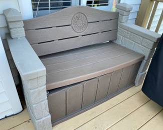 Outdoor Storage Bench, $55