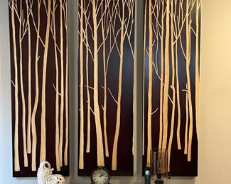 Palecek Birch Forest wall hanging panels (3), 59"H x 18"W(each panel), was $145, NOW $105