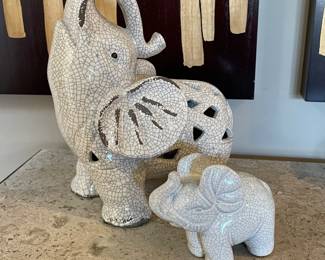 Large Ceramic Elephant,10"H x 8.5"W, was $14, NOW $10.  Small ceramic elephant, 5"W x 4"H, was $10, NOW $7.                                                   *                                                                                                                   To Purchase, DO NOT CLICK ON BUY, instead please email us at EstateSalesByMagnolia@gmail.com and Include a brief description of the Item, Price, Name & Phone Number!
We will call you for your credit card information. ​Once CC is processed, we will give you the date, time & address of the pickup.  Thank You!
