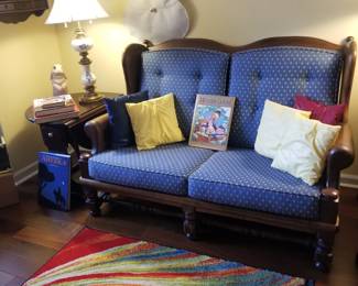 Vintage Ethan Allen furniture with like new upholstery. 