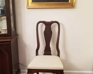 Ethan Allen mahogany side chair. 