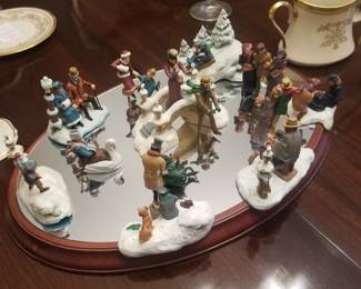 1988 Franklin Mint collectible Ice Skating figures. 