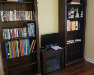 Two Ethan Allen Pine "Georgian Court" bookcases. Upstairs bedroom. Great price for your home.