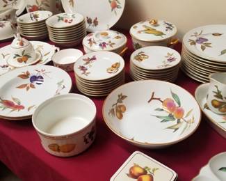 Tons of Royal Worcestershire "Evesham" priced individually. 