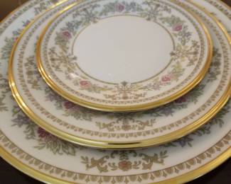 12 place settings of Lennox "Castle Garden" china. Reasonably priced in 5 piece place settings. 