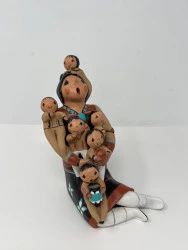 Jemez Storyteller Lucero 8in Pottery Figure