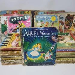 Large Lot of Little Golden Books 40sEarly 80s