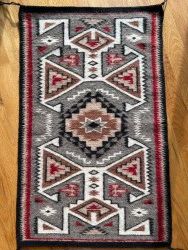 Handwoven Navajo Rug by Jeanette Lanes $3600