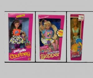 Vintage 1978 Malibu Barbie, 90s Skipper  Courtney  SEALED